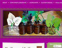 Tablet Screenshot of containercrazyct.com